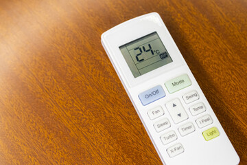 Air conditioner remote control with display