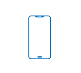 Smartphone icon on white background 
