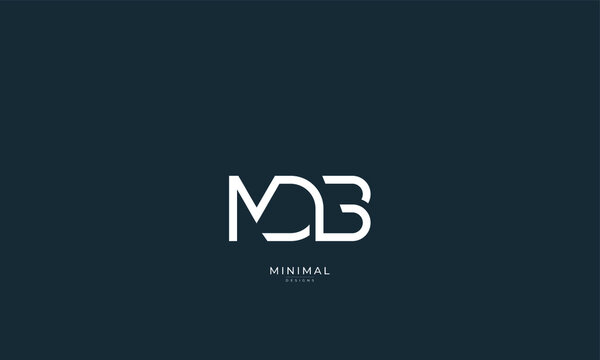 Alphabet letter icon logo MDB