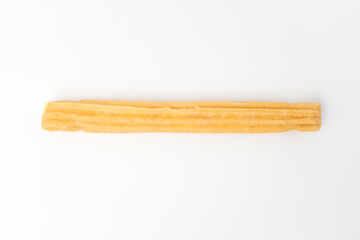 Elongated Churos on white background