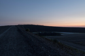 Old coal mine in the Ruhr area as an art object