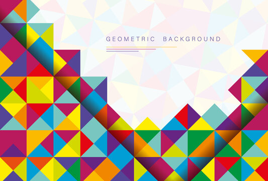 Abstract vector background with triangles