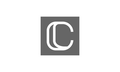 c, c logo, icon, square