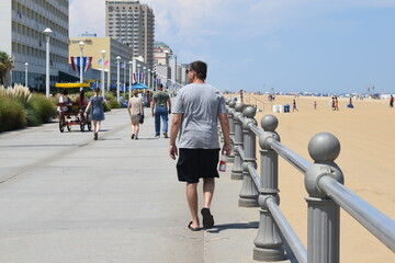 walking on the boardwalk