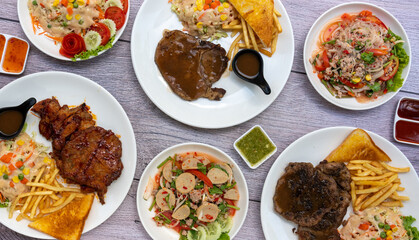 Thai Food Mixed Selections 
