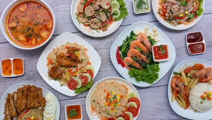 Thai Food Mixed Selections 