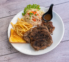 Steaks Various Dishes 