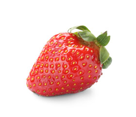 Delicious fresh ripe strawberry isolated on white