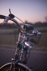 Detail shot of an oldschool bike (Hercules)