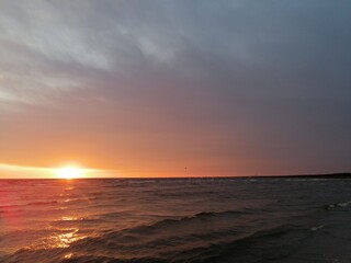 Sunset over the Baltic Sea