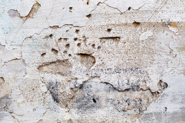 Abstract concrete, weathered with cracks and scratches. Landscape style. Grungy Concrete Surface. Great background or texture.
