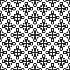 Seamless geometric abstract pattern. Elements of four leaf.