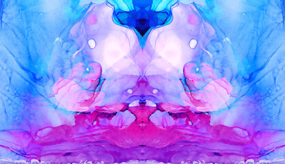 Bright watercolor texture effect for invitation cards, banners, modern graphic design. Fantasy...