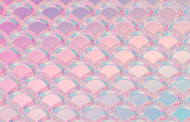 Abstract geometric crystal background, iridescent texture, faceted gem. 3d render.