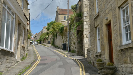 Naklejka premium narrow street in the old town