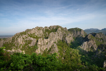 Fototapeta na wymiar national park Kow dang view point mountain in Thailand