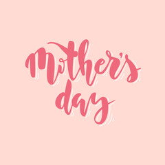 Fototapeta premium Mother's day hand drawn lettering