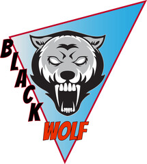 Wolf esport gaming mascot logo templatet