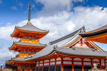 Fototapeta premium Kiyomizu-dera Temple, Higashiyama Ward, Kyoto, Japan