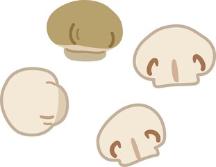 マッシュルームのイラスト