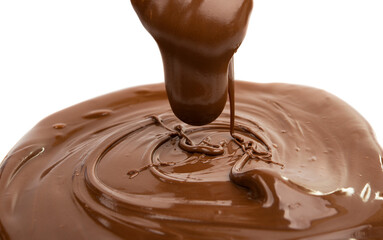 chocolate cream isolated