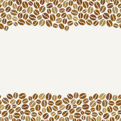 Blank coffee beans frame