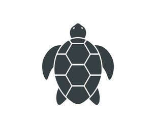 Obraz premium Turtle icon. Sea turtle vector illustration. 