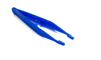 plastic tweezers isolated