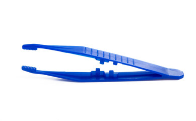 plastic tweezers isolated