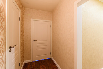 Russia, Moscow- January 27, 2020: interior room apartment modern bright cozy atmosphere. general cleaning, home decoration, preparation of house for sale