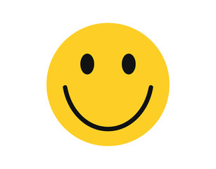 Face icon. Simple emotion icon.  Smile icon