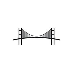 istanbul bridge icon vector