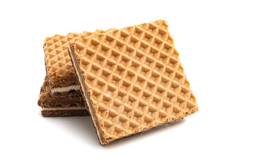 square waffles isolated