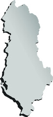High detailed vector map - Albania
