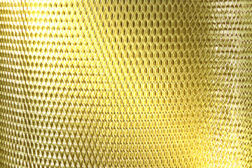 metal mesh grate gold