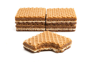square waffles isolated