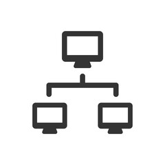 Computer network sharing icon