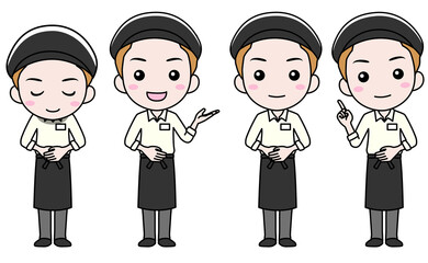 カフェ男性店員