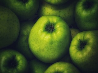 fresh green apples