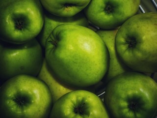 fresh green apples