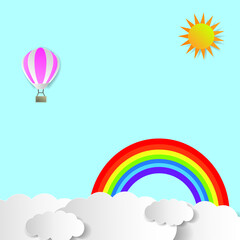 nature landscape background, paper design