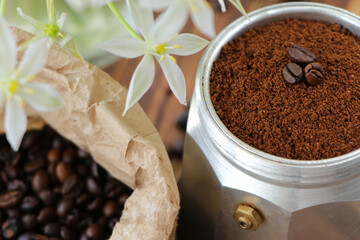 ground coffee aromatic ground and beans