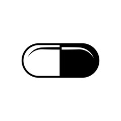Capsule icon vector