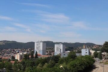 Residential building of the architect Le Corbusier called residential unit, built between 1965 and 1967 in Firminy, city of Firminy, department of Loire, France