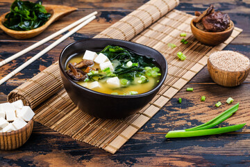Traditional miso soup