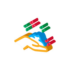 hand cream icon vector. isometric hand cream sign. color isolated symbol illustration