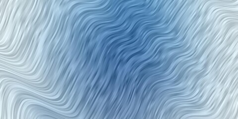 Light BLUE vector layout with circular arc. Abstract illustration with bandy gradient lines. Pattern for ads, commercials.