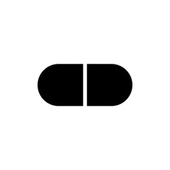 Capsule icon vector