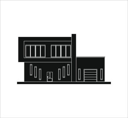 modern house. illustration for web and mobile design.