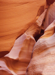 Antelope canyon Arizona texture. Canyon natural rock formation. Red rocks - 354908213